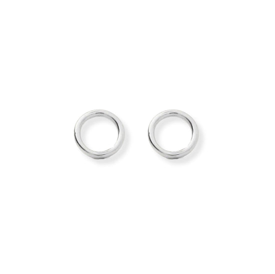 Circle Silhouette Gold Studs - Le Serey