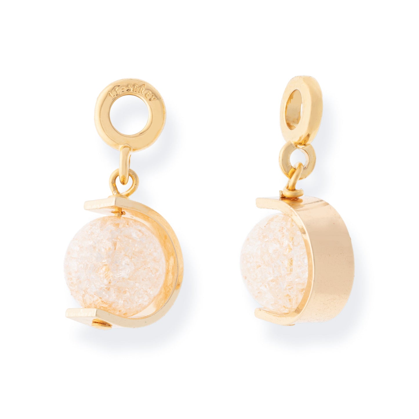 Cracked Quartz Halo Charm - Le Serey