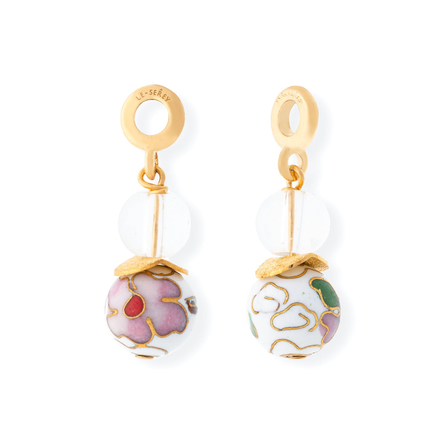 Glass + Cloisonné Midi Tulip Charm - Le Serey
