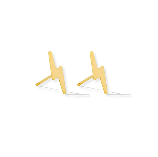 Load image into Gallery viewer, Lightning Bolt Stud Earrings - Le Serey
