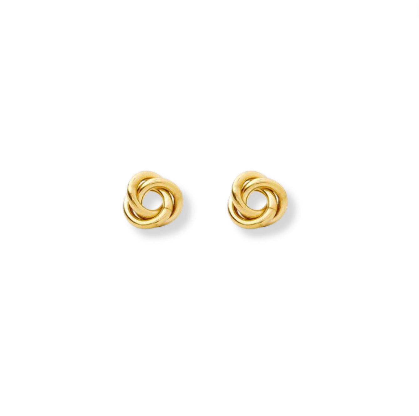 Tiny Gold Knot Earrings – Carriage Trade