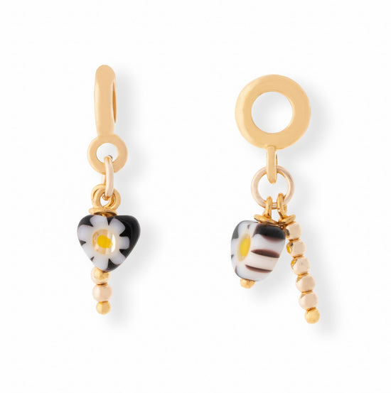 Load image into Gallery viewer, Millefiori + Gold Bar Charm - Le Serey
