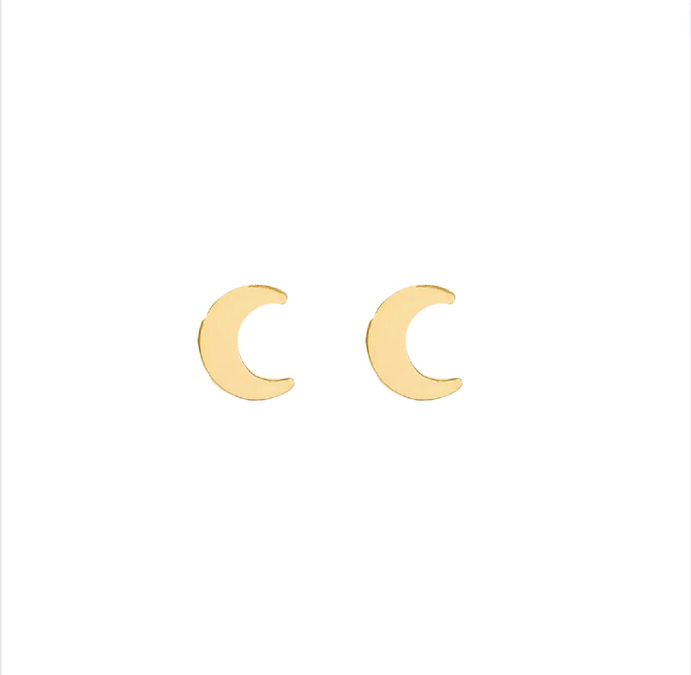 Moon Stud Earrings - Le Serey