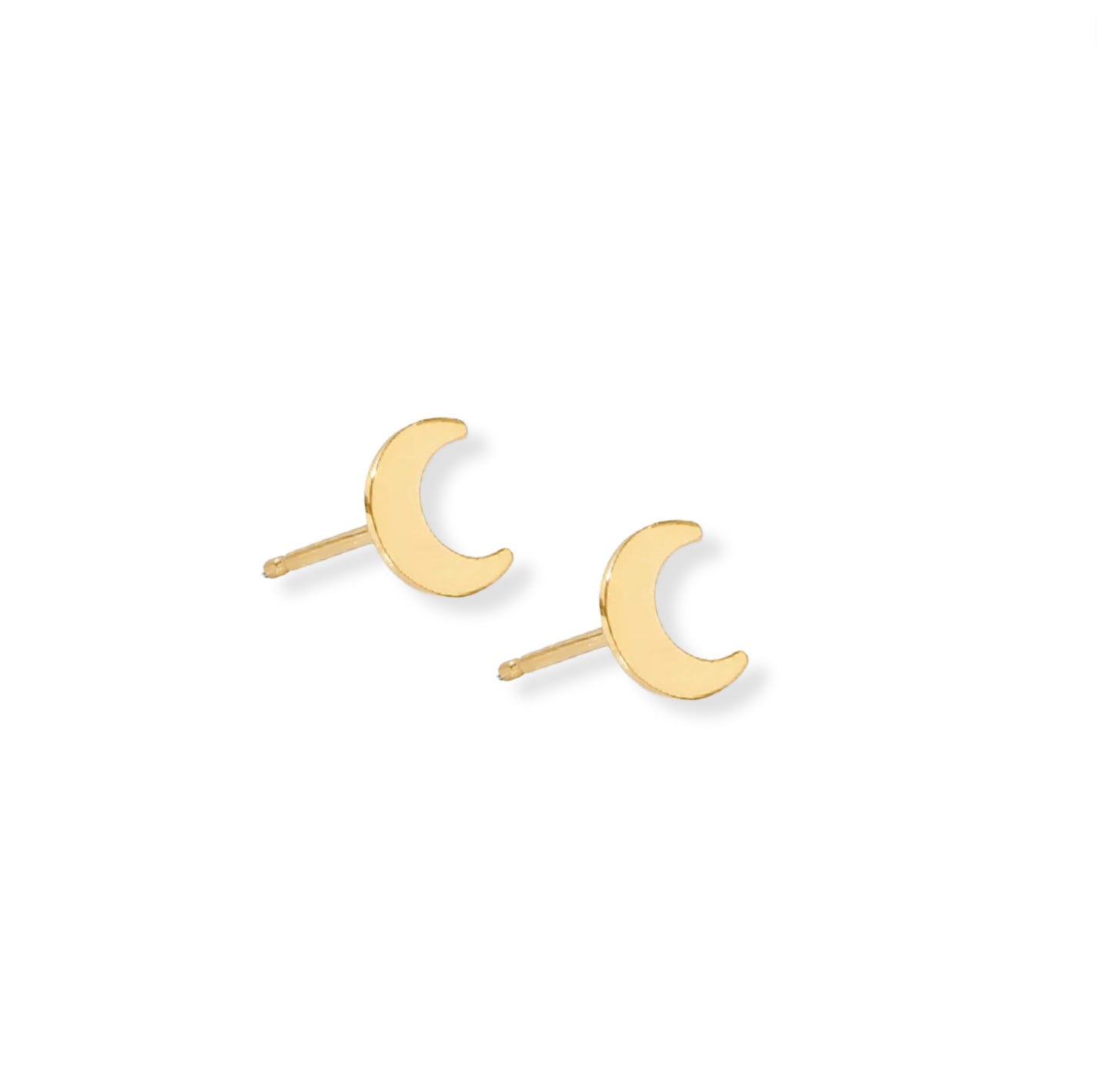 Moon Stud Earrings - Le Serey