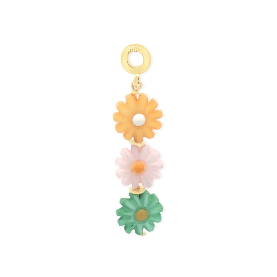 Mother of Pearl Daisy Stack Charm - Fiesta - Le Serey