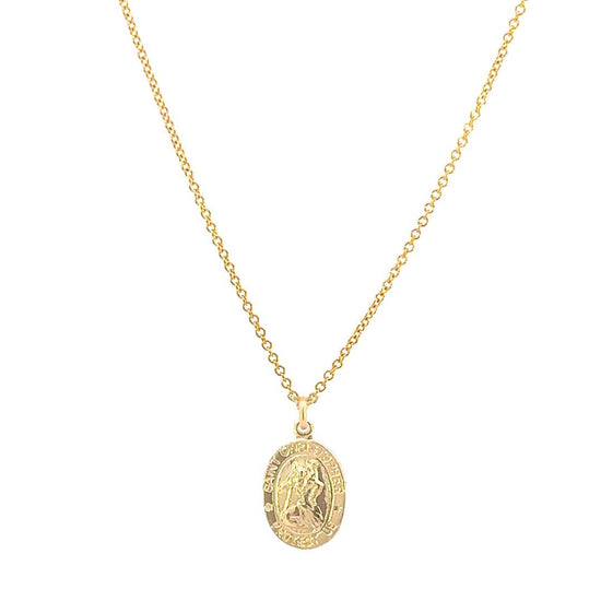 St. Christopher Mini Pendant Necklace - Le Serey