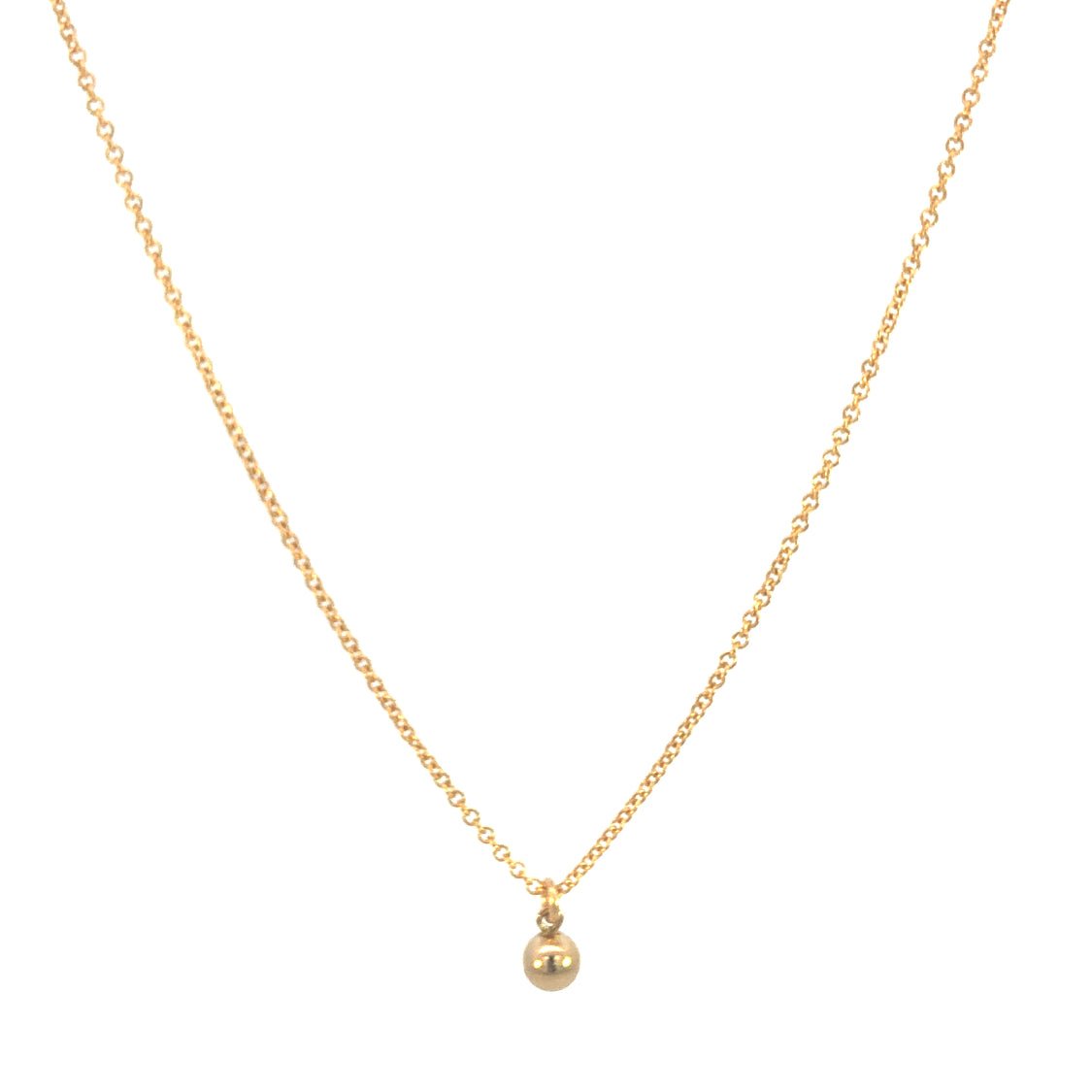 Tiny Gold Drop Necklace - Le Serey