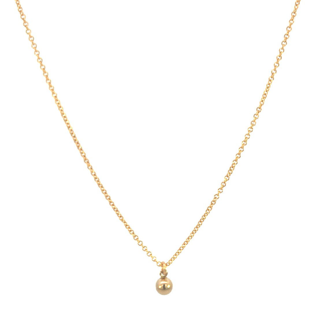 Tiny Gold Drop Necklace - Le Serey