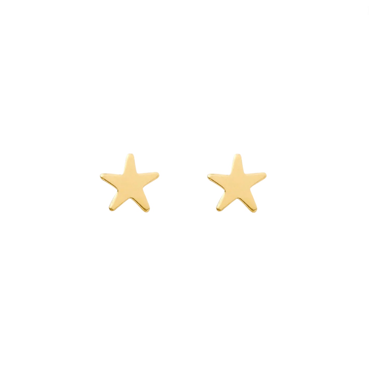 Tiny Gold Star Stud Earrings - Le Serey
