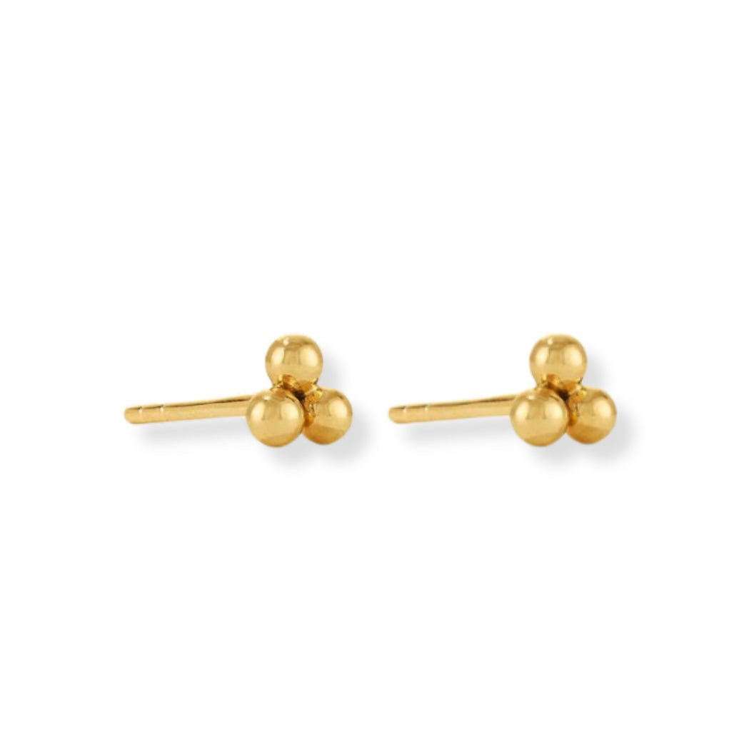 Load image into Gallery viewer, Trio Ball Stud Earrings - Le Serey
