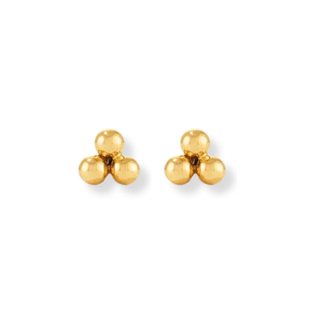Trio Ball Stud Earrings - Le Serey