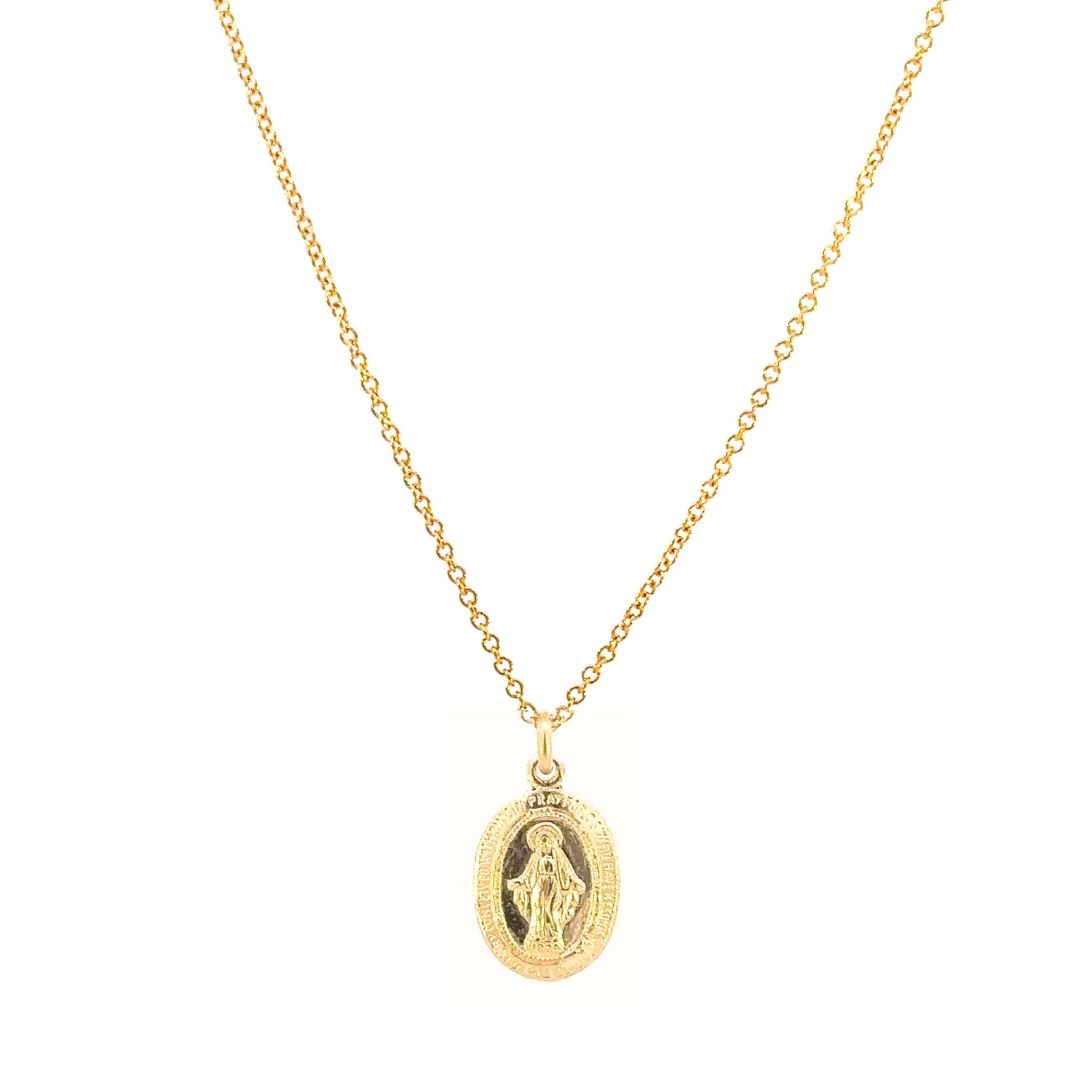 Virgin Mary Pendant Necklace - Le Serey